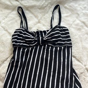 Black and white striped sea vibe body suit